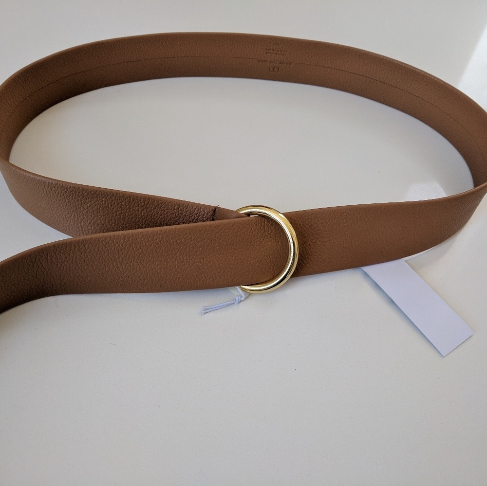 B-low the belt camel colored leather belt